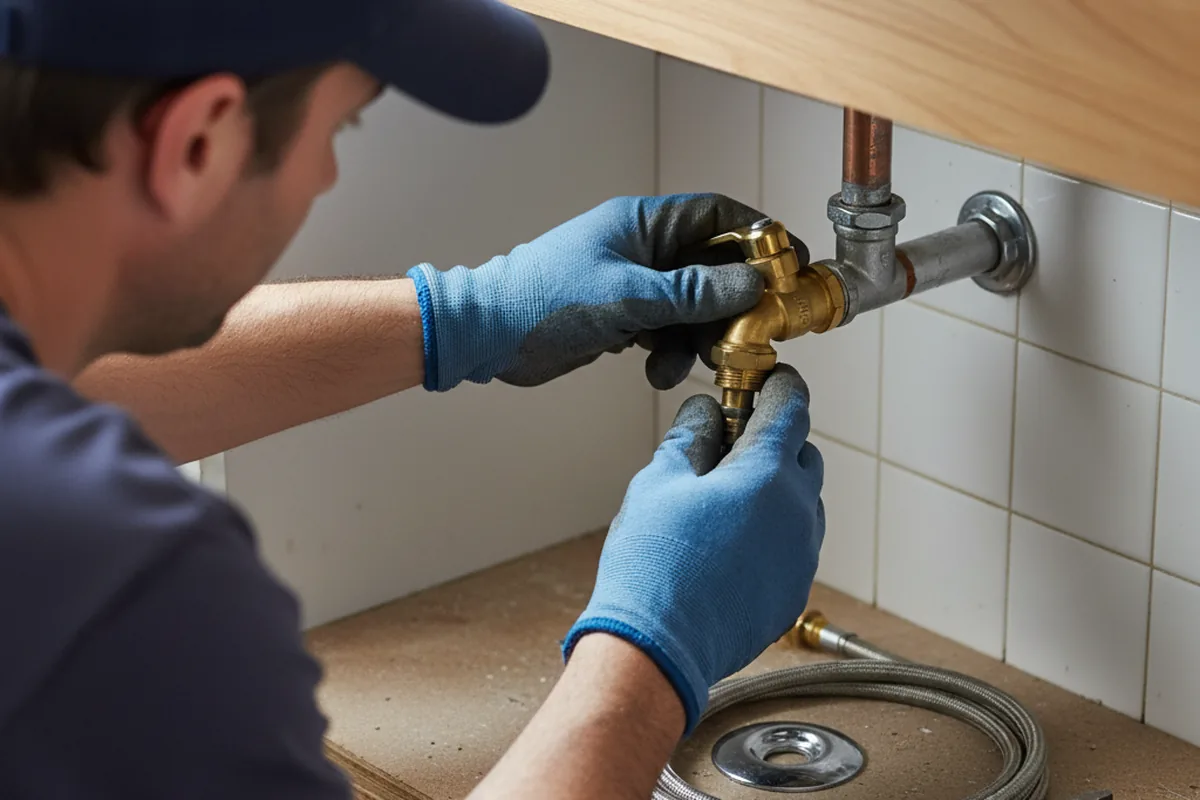 Shutoff valve and fitting work during Emergency Plumbing in Cross Plains